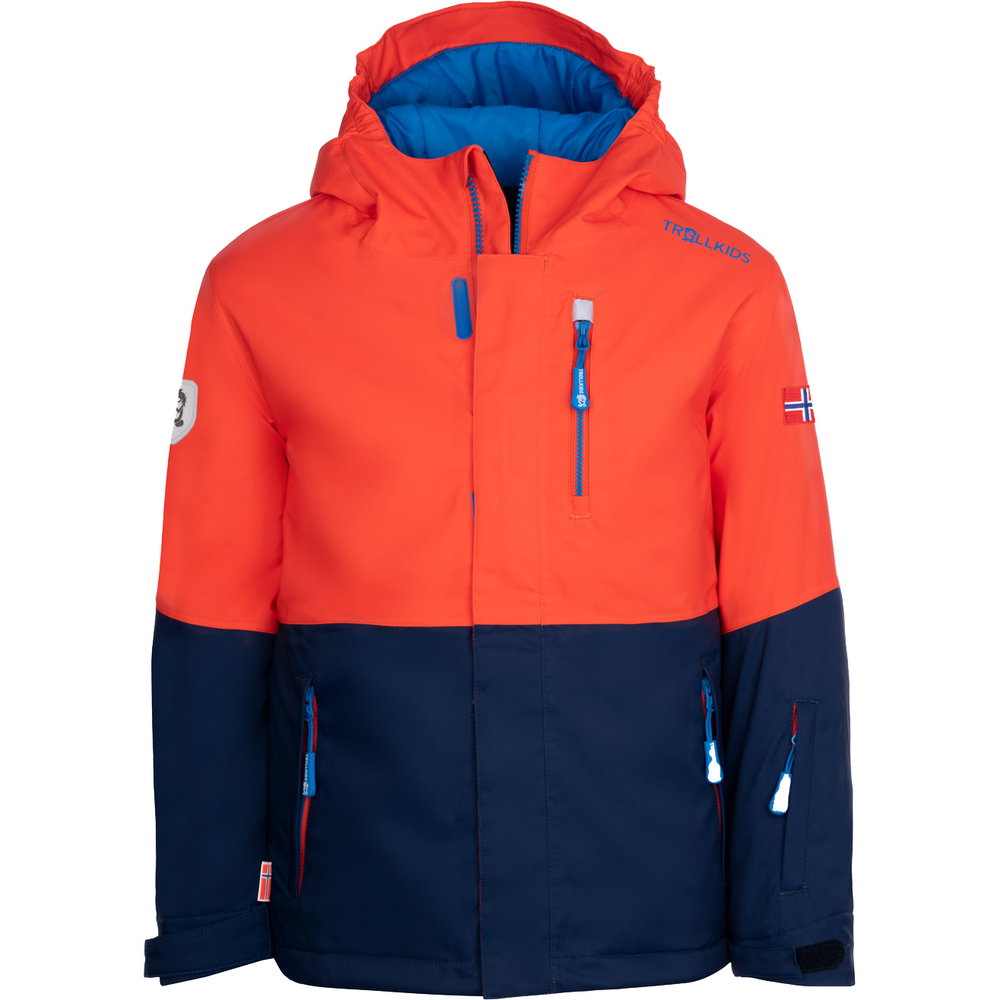 Trollkids - Hallingdal Skijacke Kinder flame orange