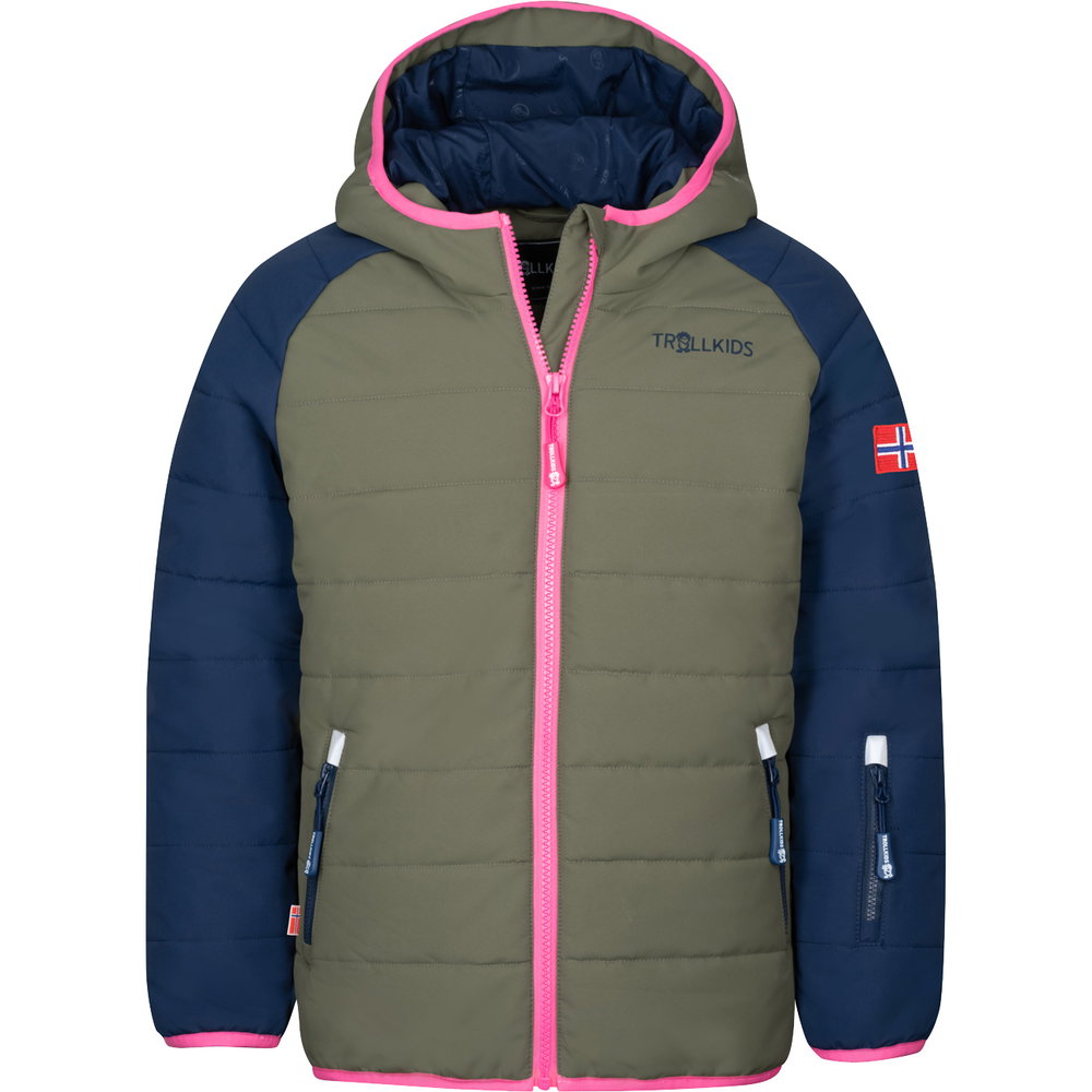 Trollkids - Hafjell Pro Schneejacke Kinder dusky olive