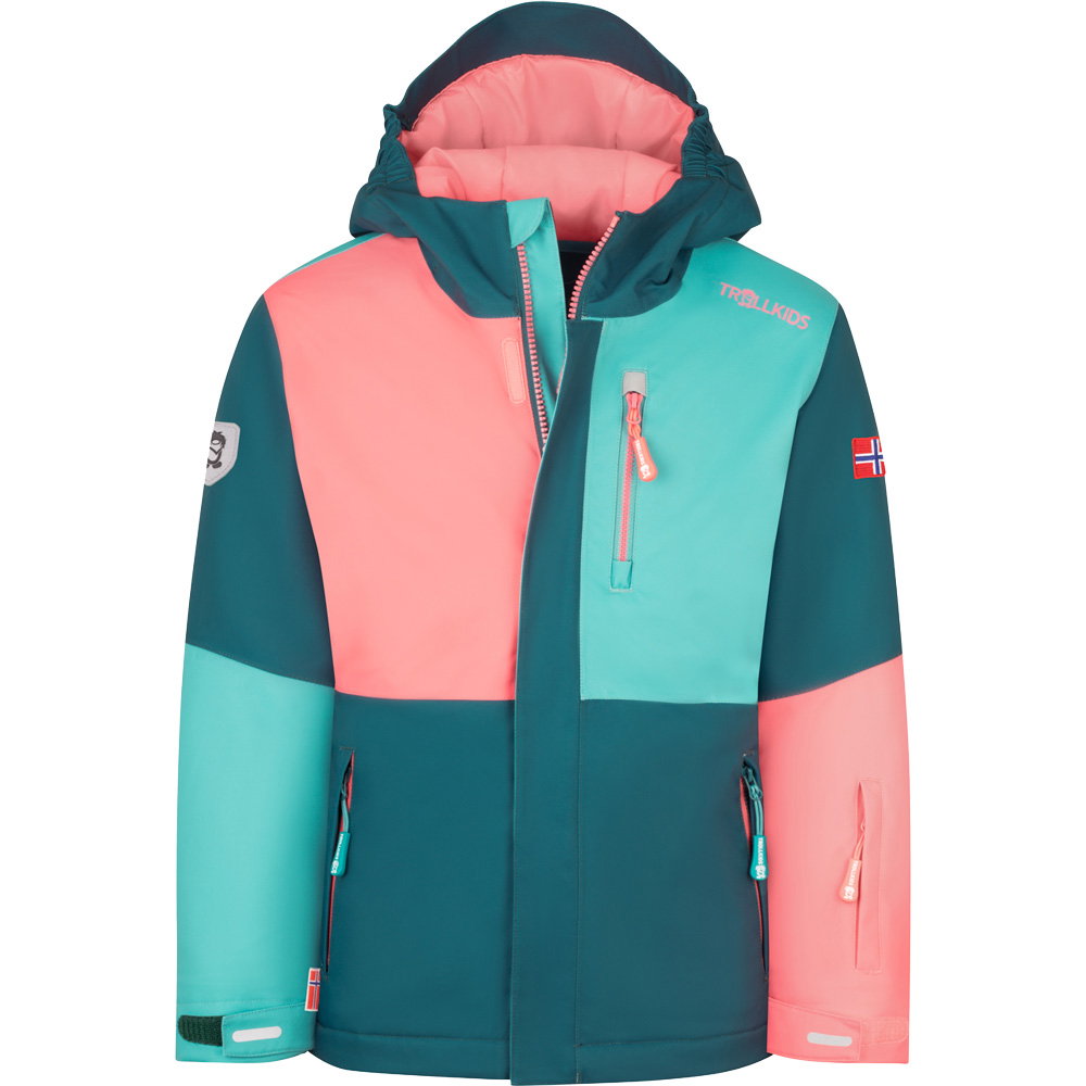 Trollkids - Hallingdal Schneejacke Kinder coral pink