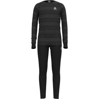 Active Warm Eco Baselayer Set Kinder black grey melange