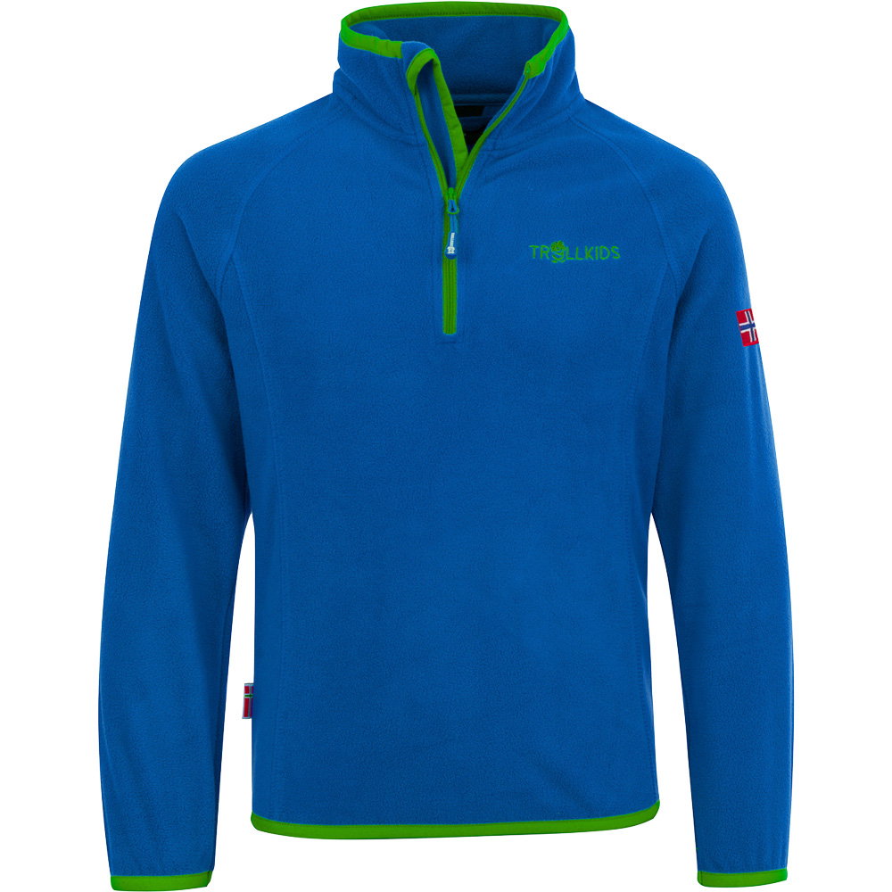 Trollkids - Nordland Fleece-Pullover Kinder medium blue