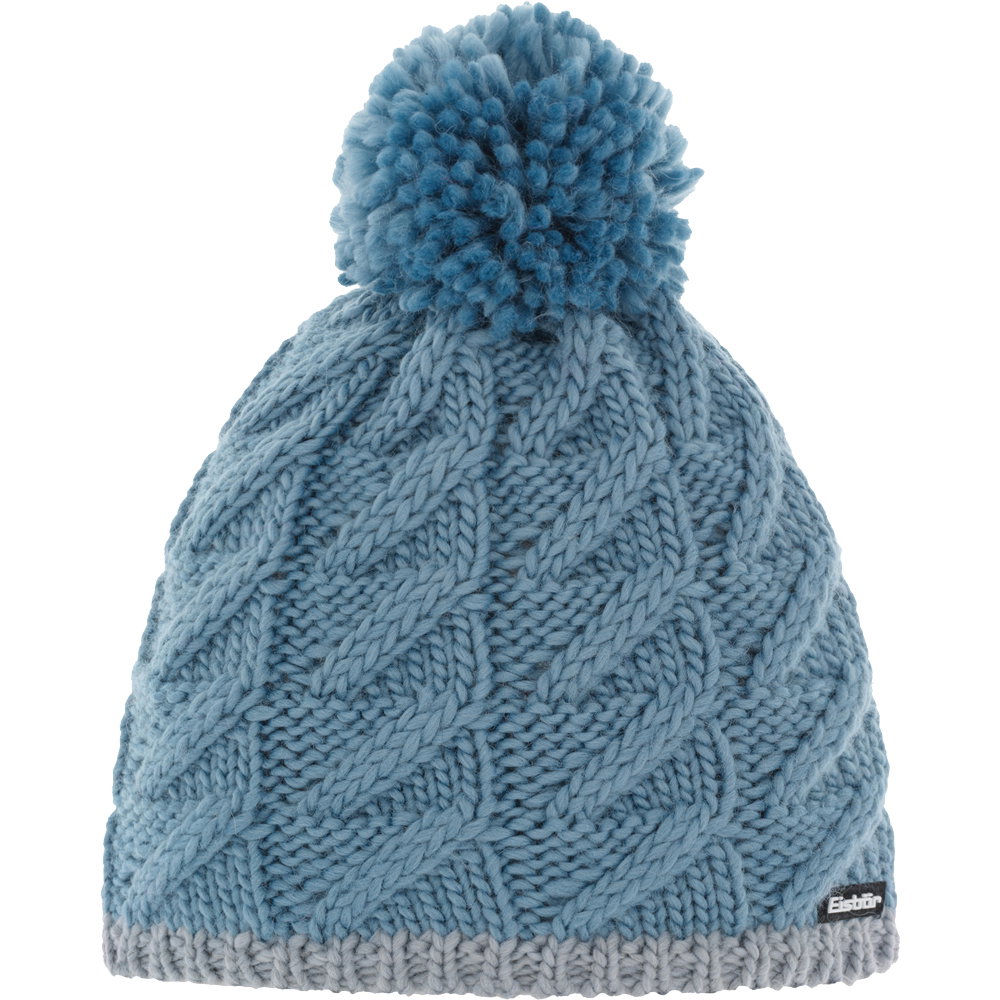 Eisbär - Asteria Pompon Mütze Kinder steel blue