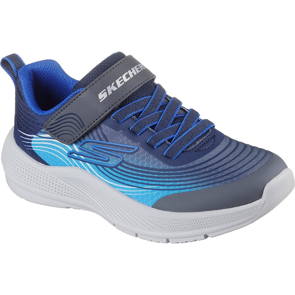Skechers - Microspec Advance Sneaker Kinder blau