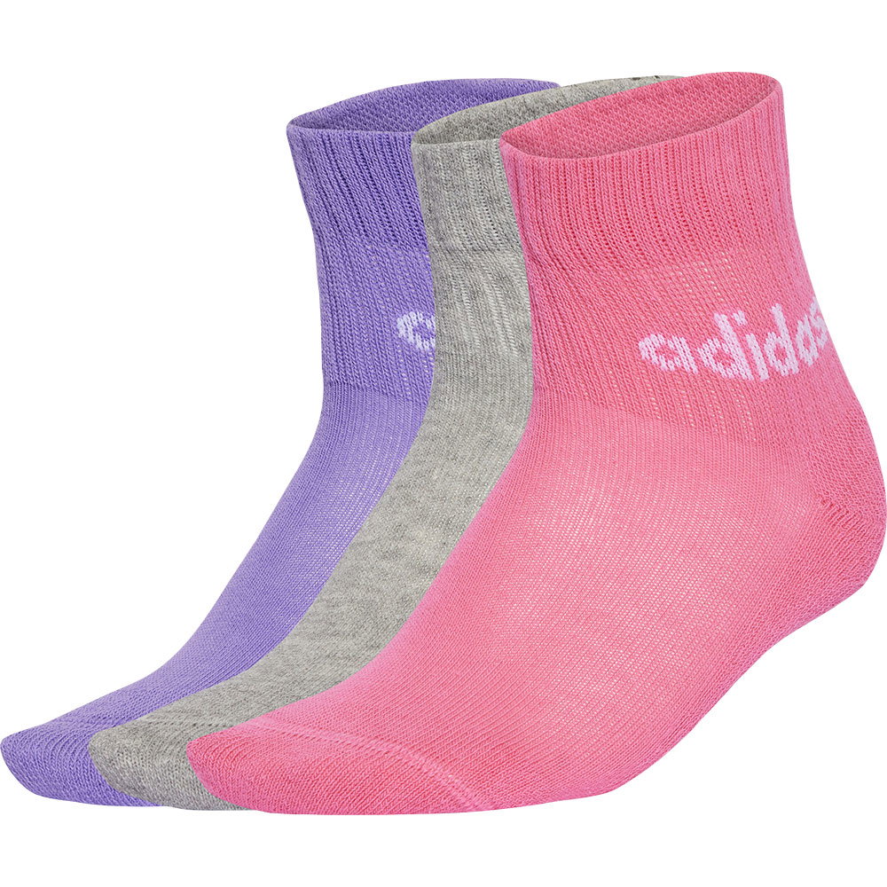 adidas - Linear Ankle Socken 5 Paar Kinder true pink