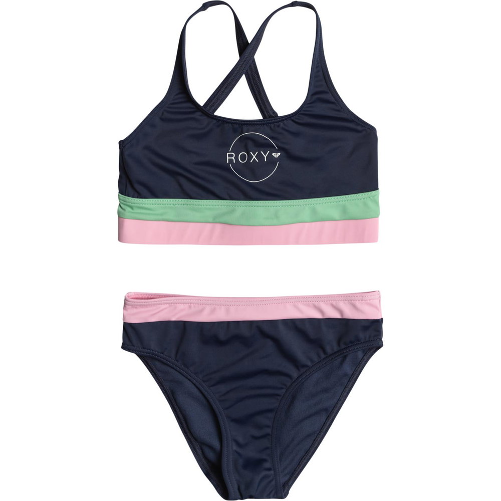 Roxy - Ilacabo Active Croptop Bikini Set Mädchen naval academy