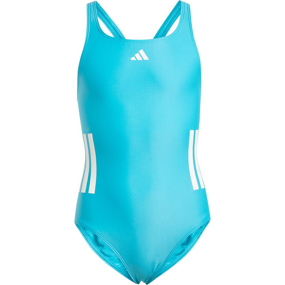 adidas - 3-Streifen C-Back Badeanzug Kinder lucid cyan