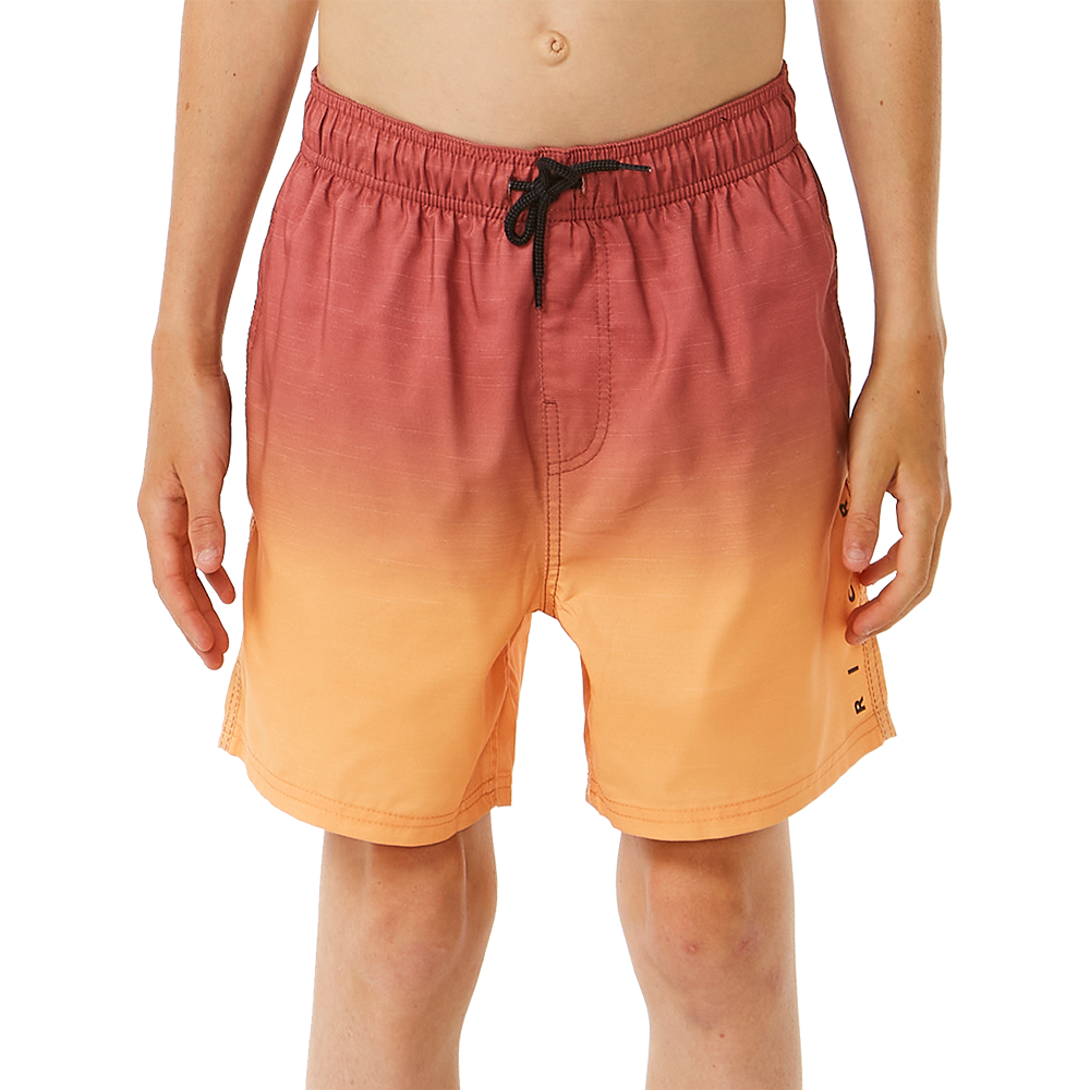 Rip Curl - Fade Volley Badeshorts Jungen hot coral