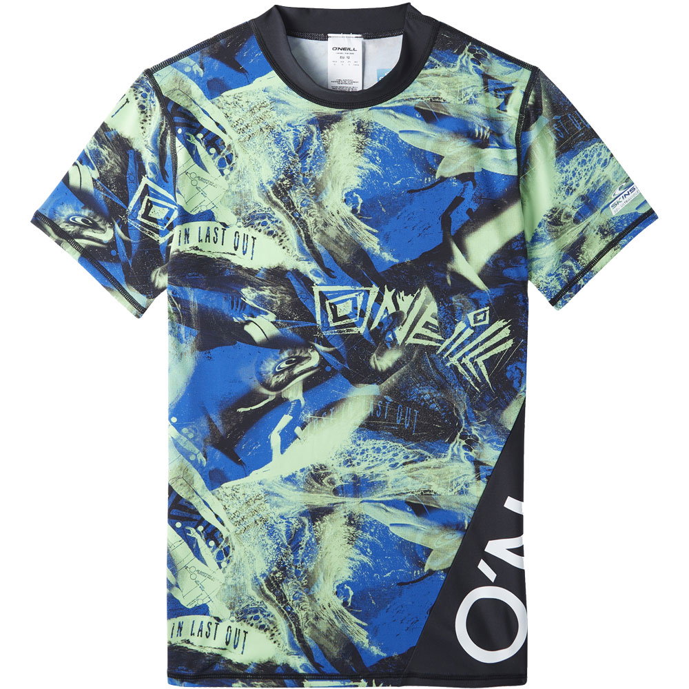 O'Neill - Crazy Longsleeve Skin Rashguard Jungen princess blue colour block