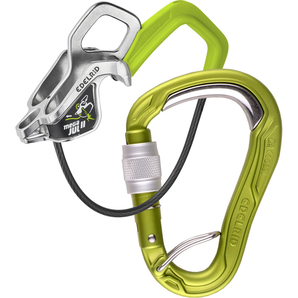 Edelrid - Mega Jul Belay Kit Bulletproof Screw Sicherungsgerät oasis