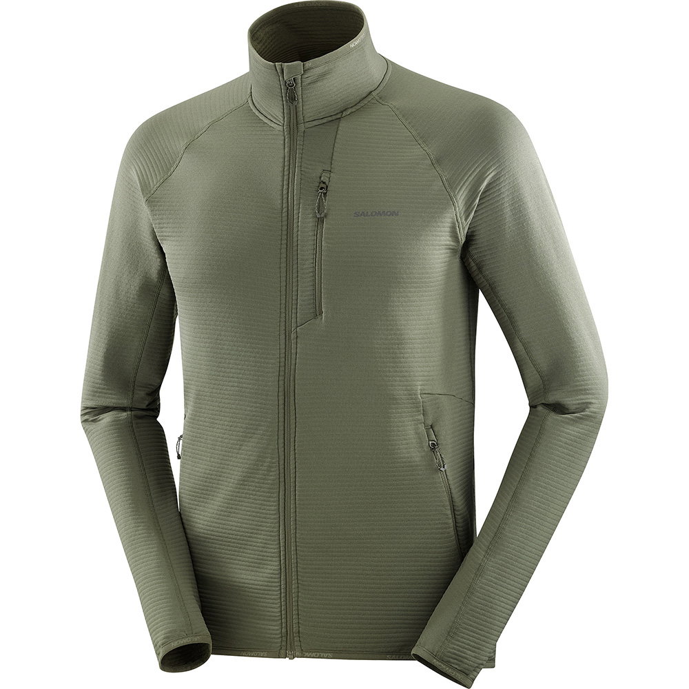 Salomon - Essential Lightwarm Midlayerjacke Herren grape leaf