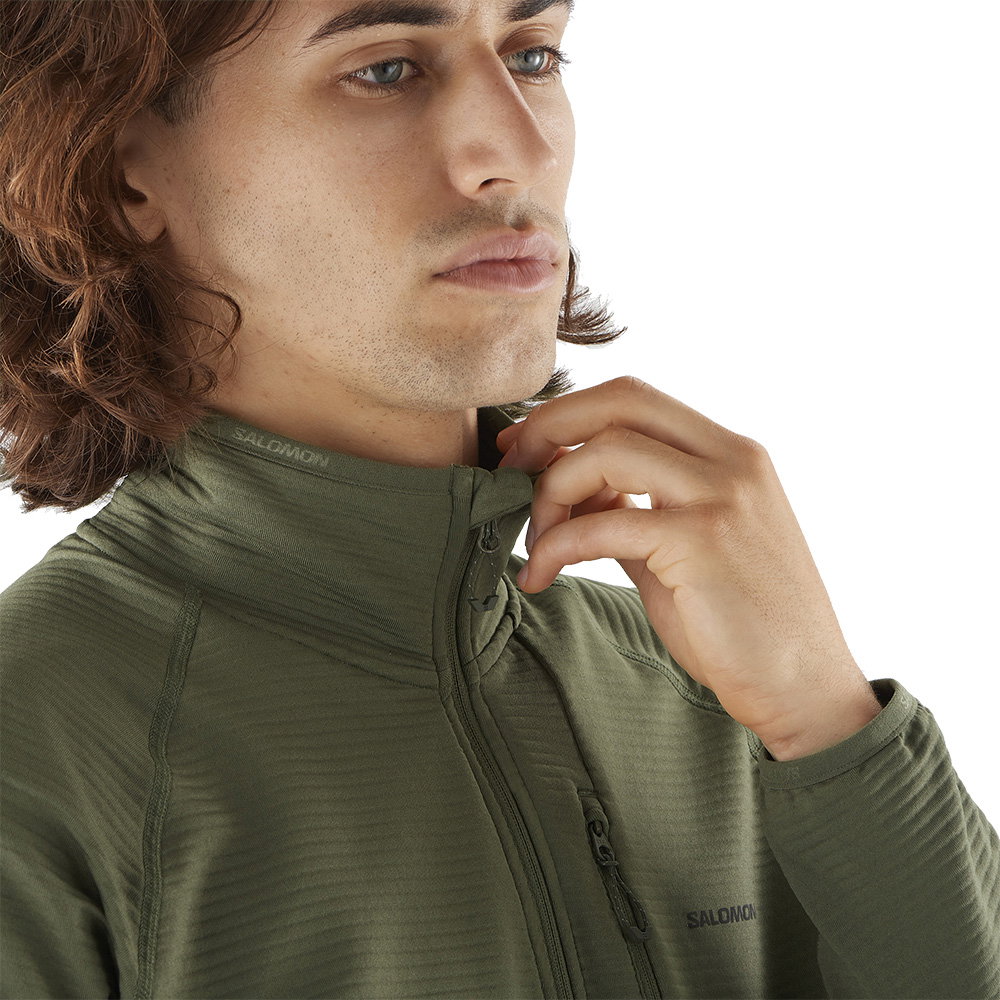 Salomon - Essential Lightwarm Midlayer Jacket Men grape leaf at