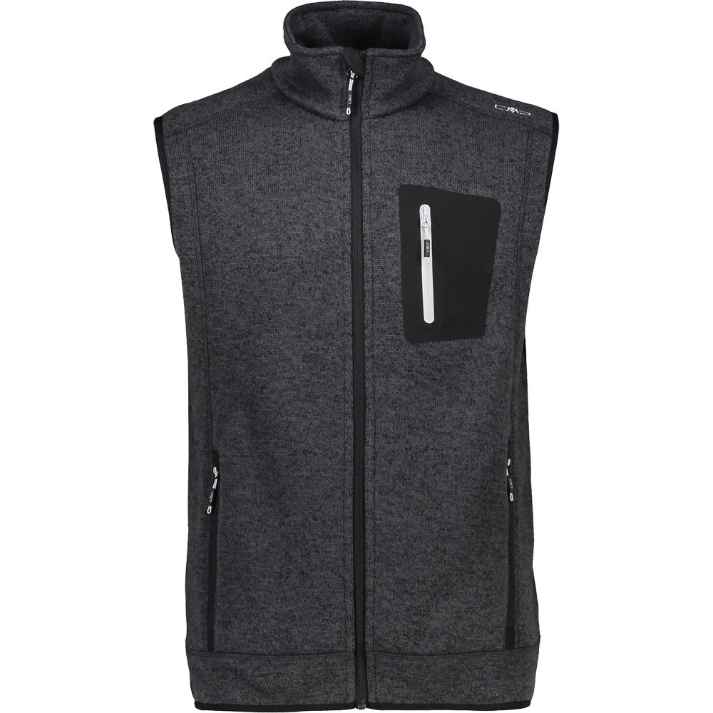 CMP - Strickfleeceweste Herren black