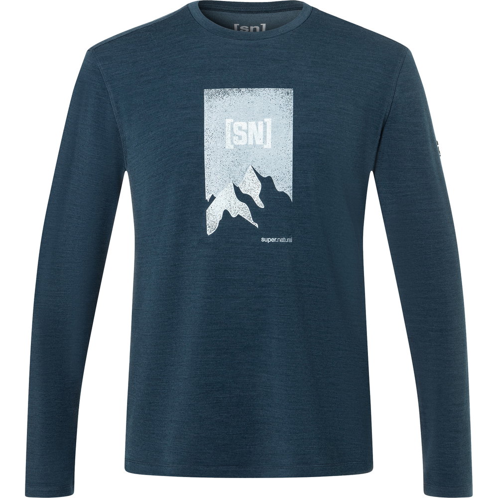 super.natural - 2 Pitch Brush Longsleeve Herren blueberry