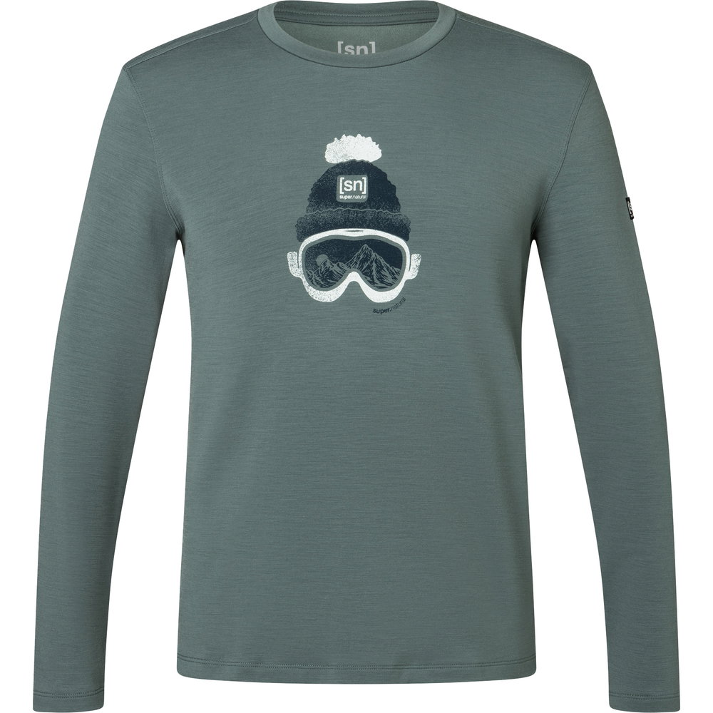 super.natural - Gogeanie Brush Longsleeve Herren balsam green