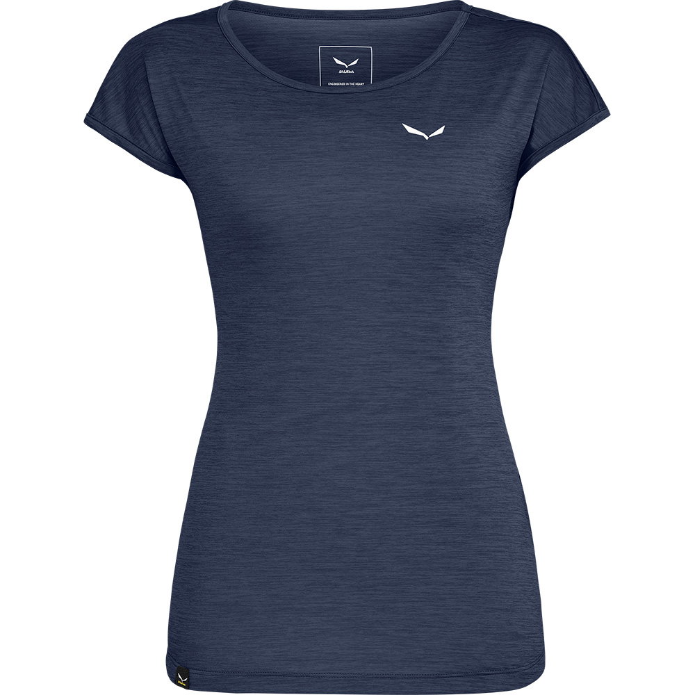 SALEWA - Puez Melange Dry T-Shirt Damen navy blazer melange
