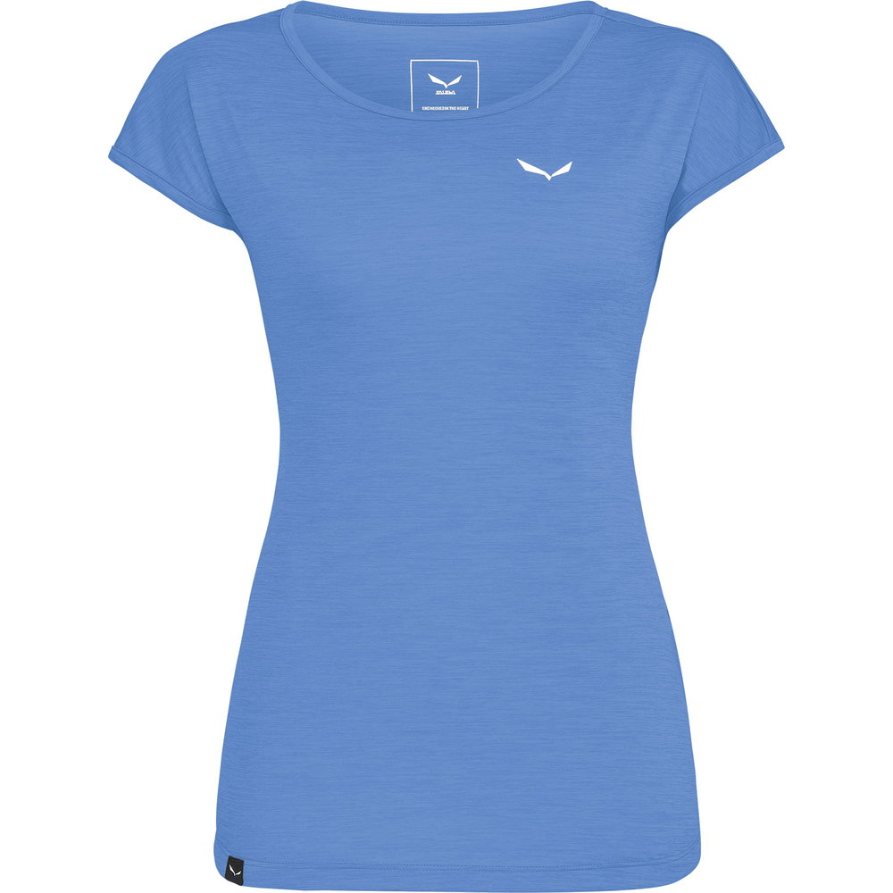 SALEWA - Puez Melange Dry T-Shirt Damen morning blue melange
