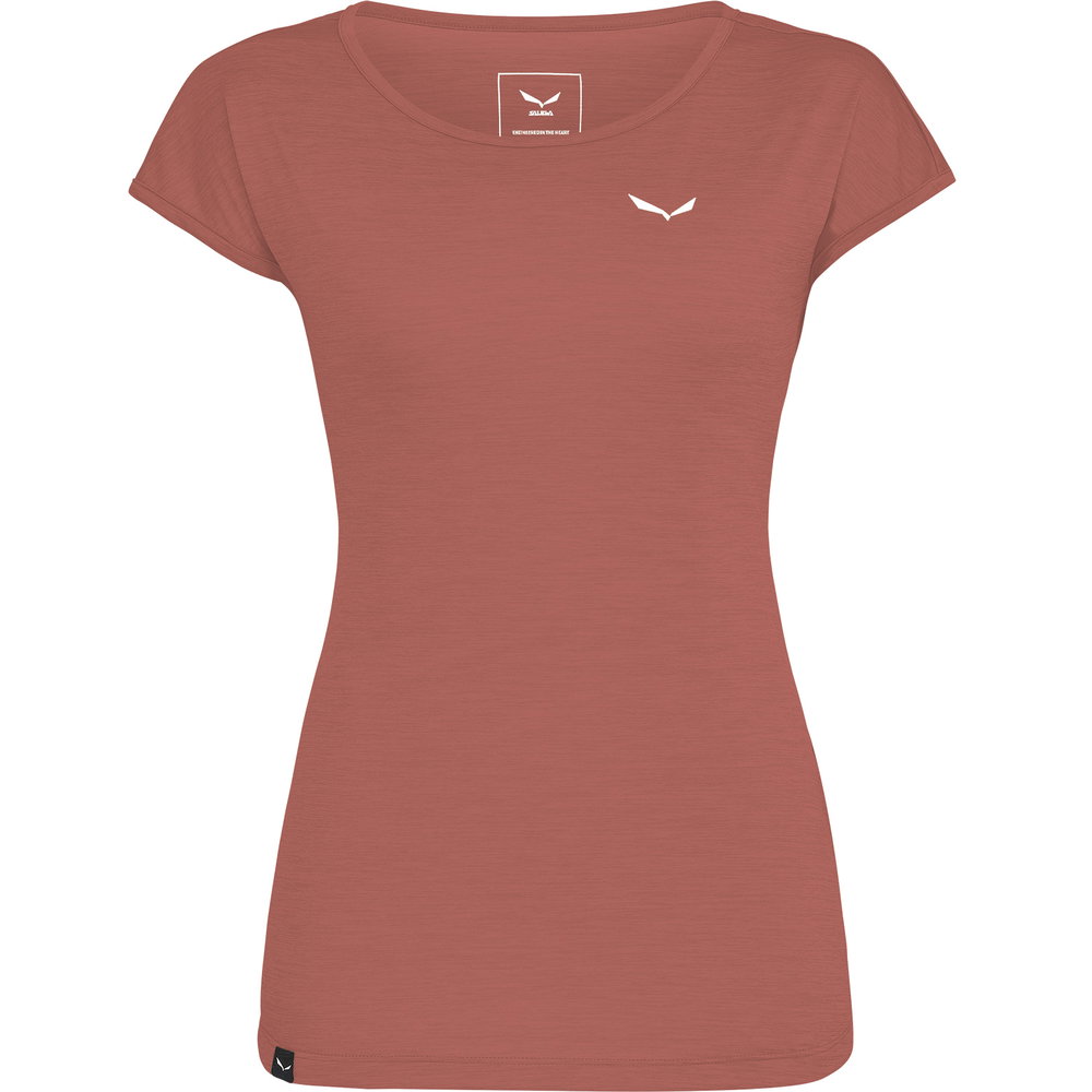 SALEWA - Puez Melange Dry T-Shirt Damen etruscan red melange
