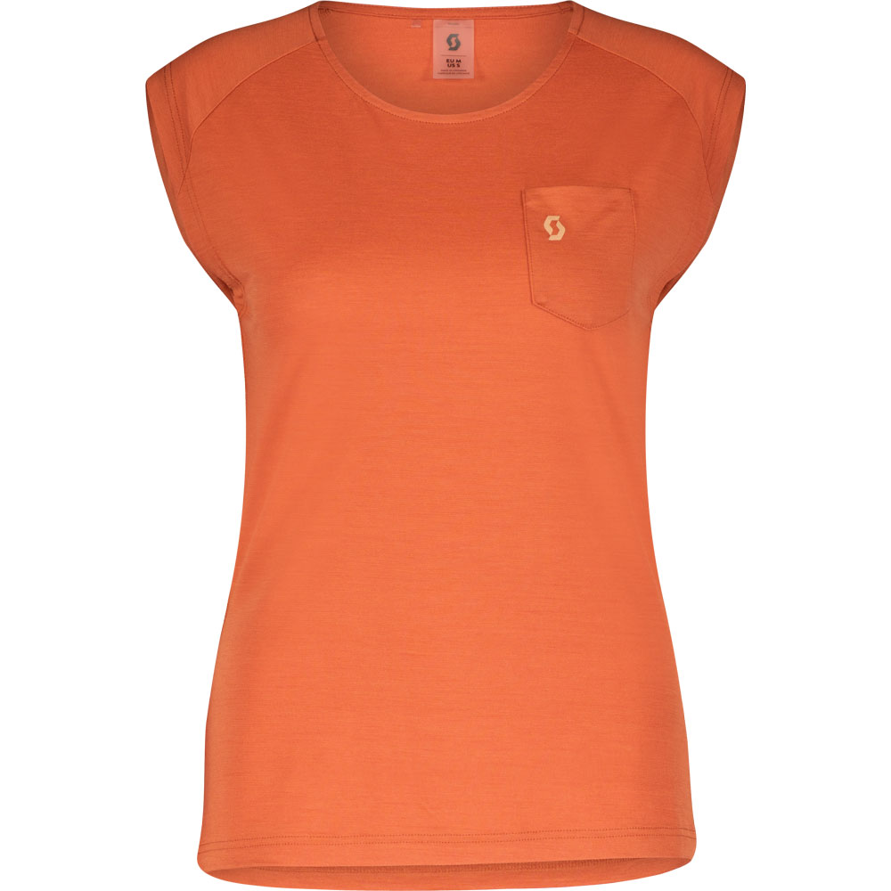 Scott - Defined Merino Tank Top Damen braze orange