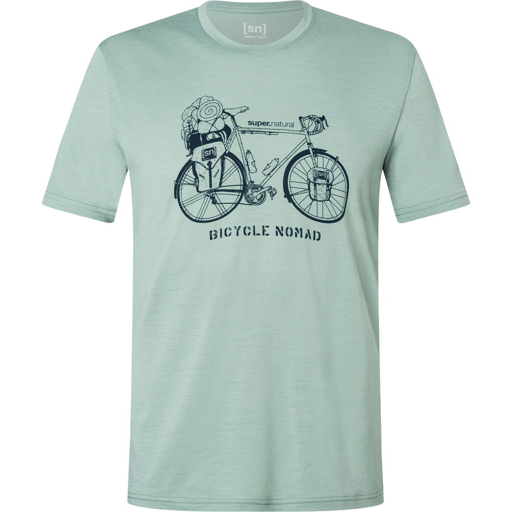 super.natural - Bicycle Nomad T-Shirt Herren chinois green