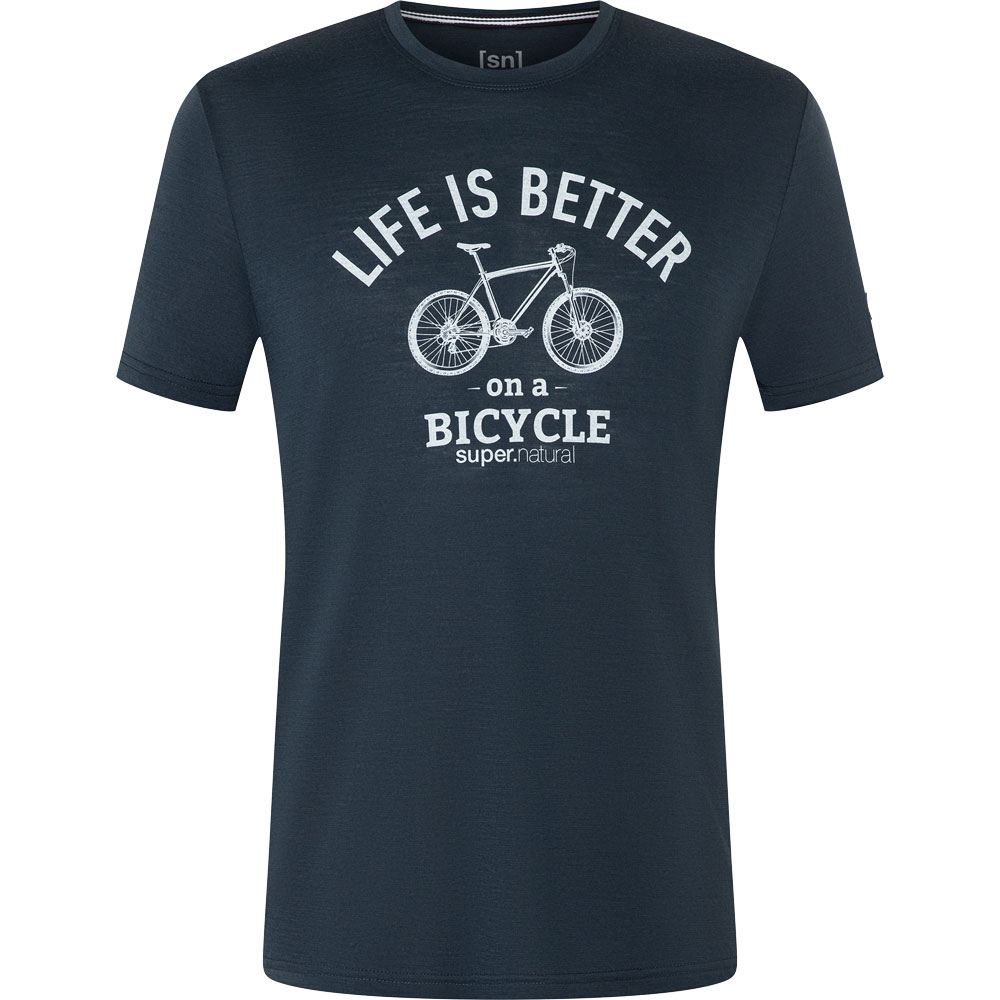 super.natural - Better Bike T-Shirt Herren blueberry