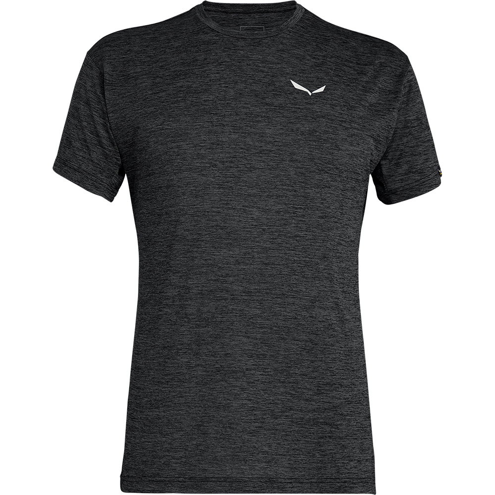 SALEWA - Puez Melange Dry T-Shirt Herren black out melange