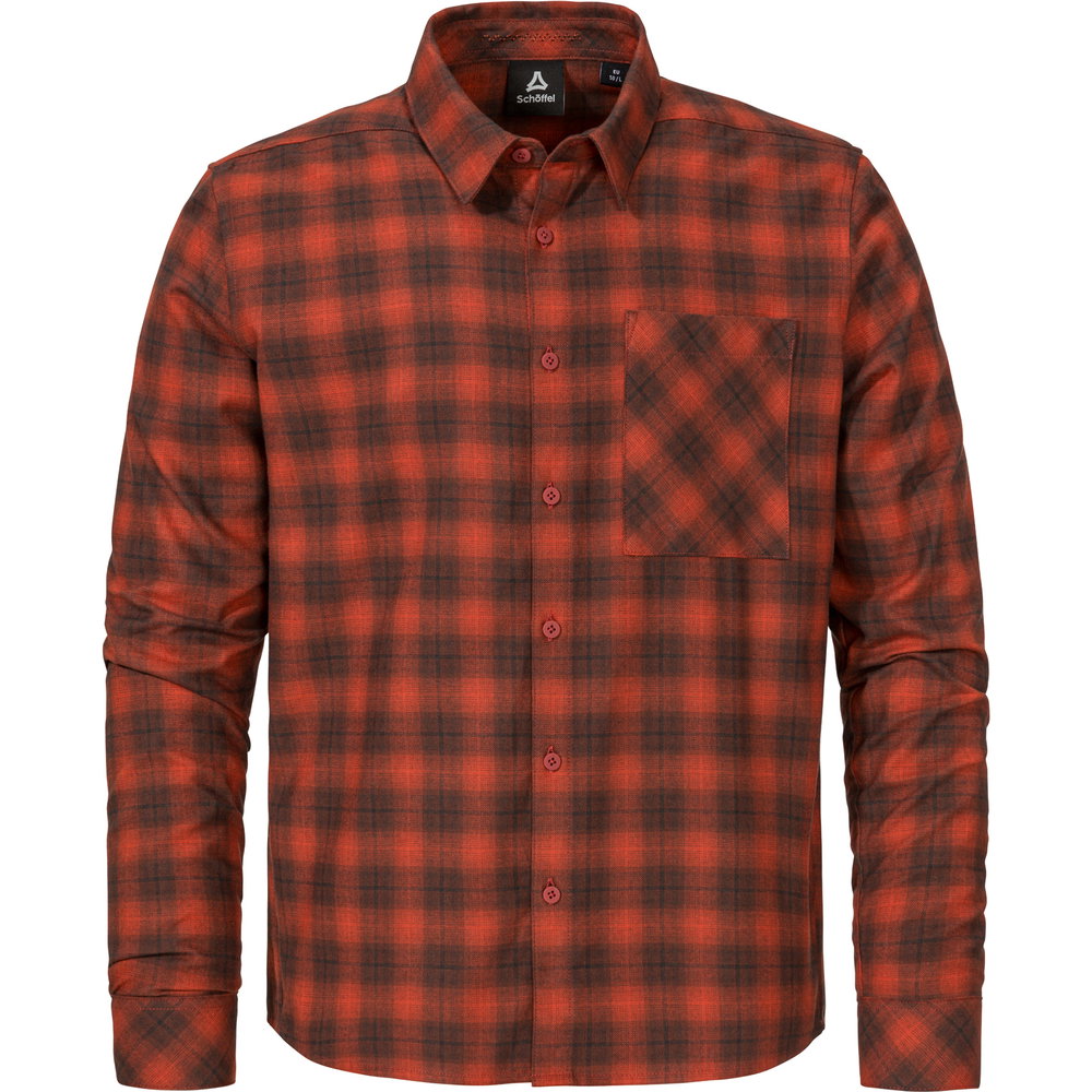 Schöffel - Kleion Flanellhemd Herren dark crabapple
