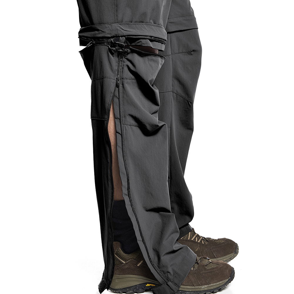 Maier Sports Tajo T-Zip-Off Wanderhose Herren schwarz