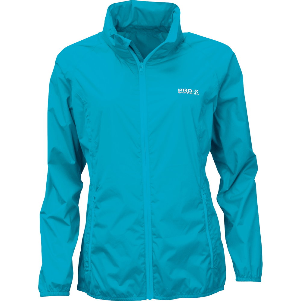 Pro-X elements - Pack-able Bike Regenjacke Damen türkis