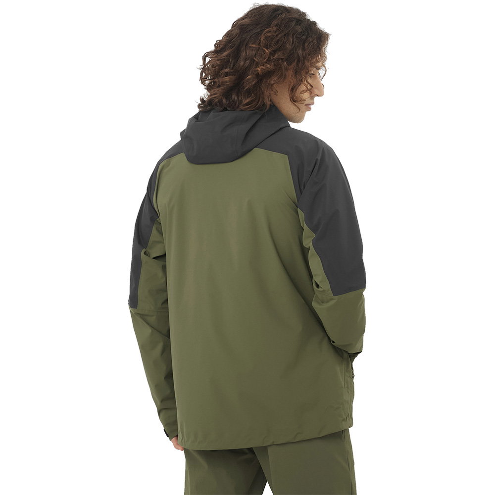 Salomon - Outerpath 2.5-Layer Rain Jacket Men black at Sport Bittl