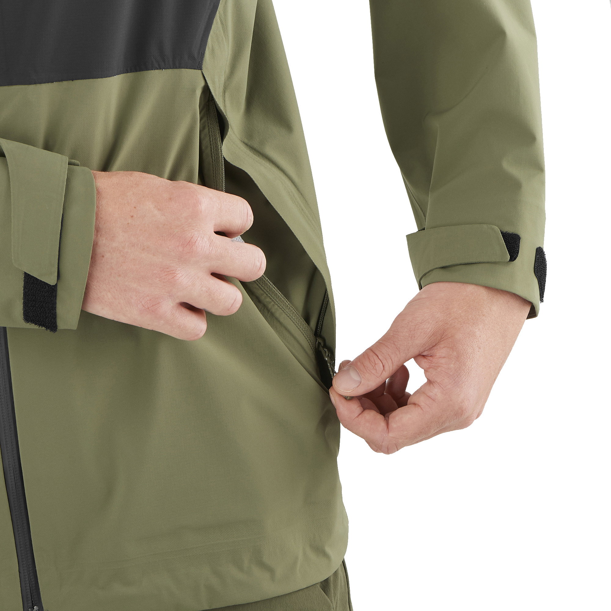 Salomon - Outerpath 2.5-Layer Rain Jacket Men black at Sport Bittl