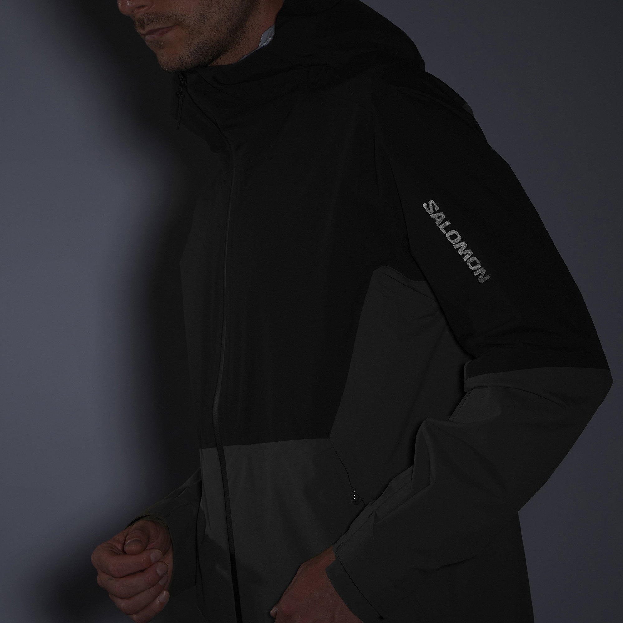 Salomon - Outerpath 2.5-Layer Rain Jacket Men black at Sport Bittl