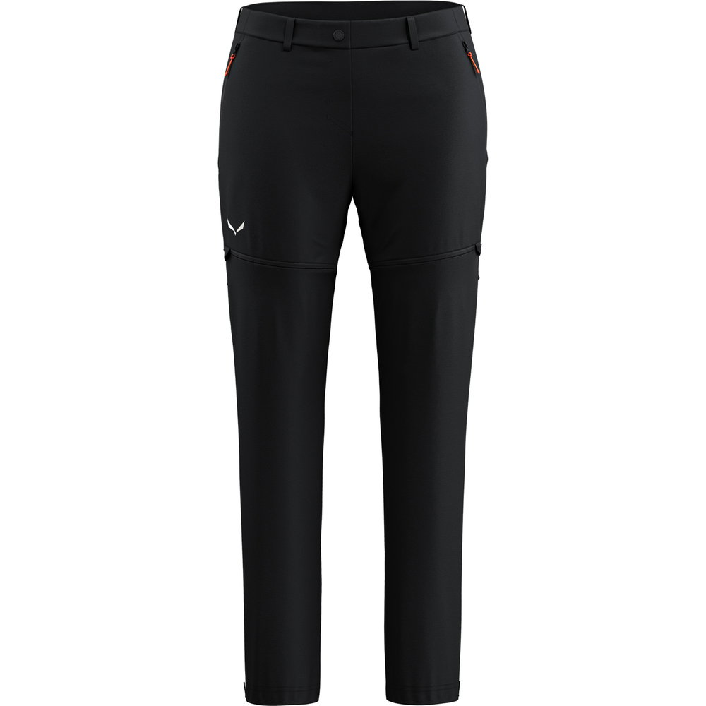 SALEWA - Puez Talvena DST Zip-Off Softshellhose Damen black out