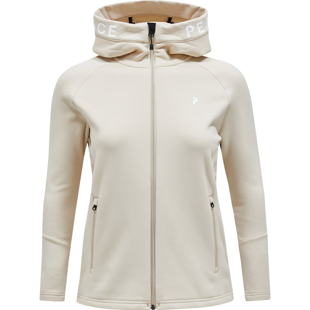 Peak Performance - Rider Zip Hood Midlayer-Jacke Damen sand fog