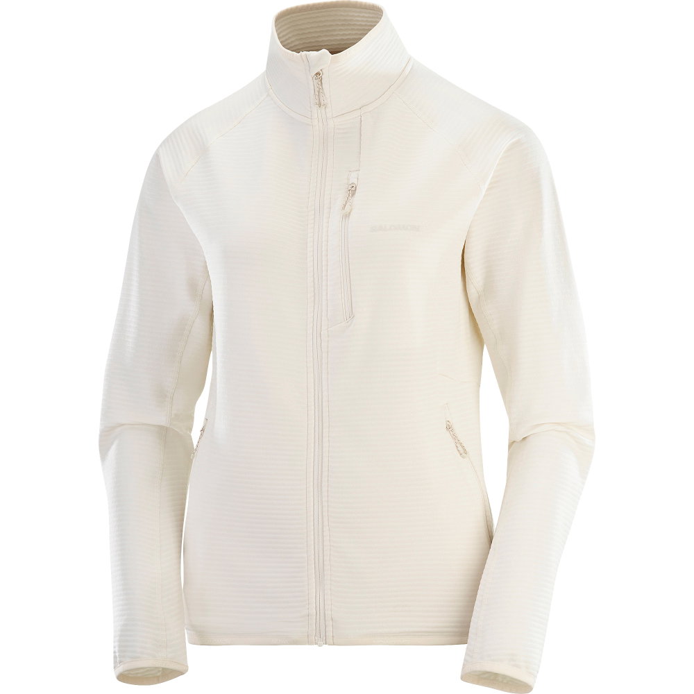 Salomon - Essential Lightwarm Fleecejacke Damen whisper white