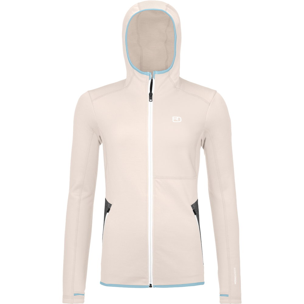 ORTOVOX - Fleece Hoodie Damen white chalk