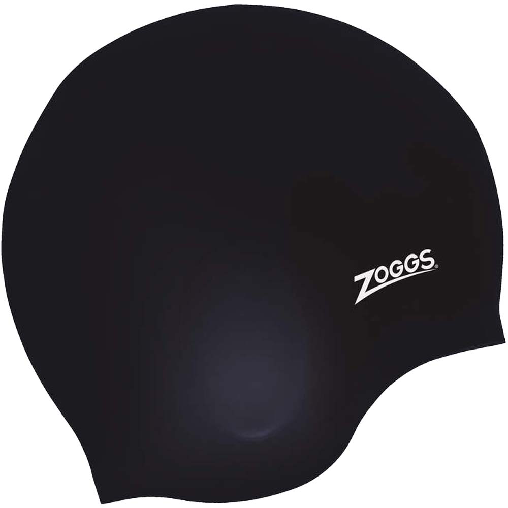 Zoggs - Ultra Fit Silikon Badekappe schwarz