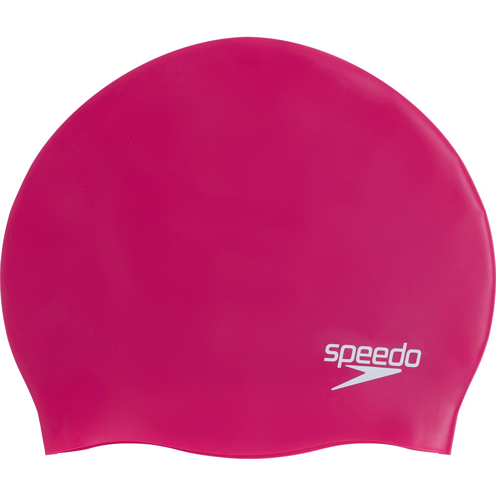 Speedo - Plain Moulded Silicone Badekappe electric pink
