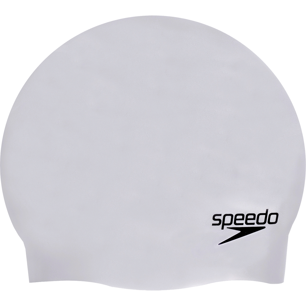 Speedo - Plain Moulded Silicone Badekappe chrome