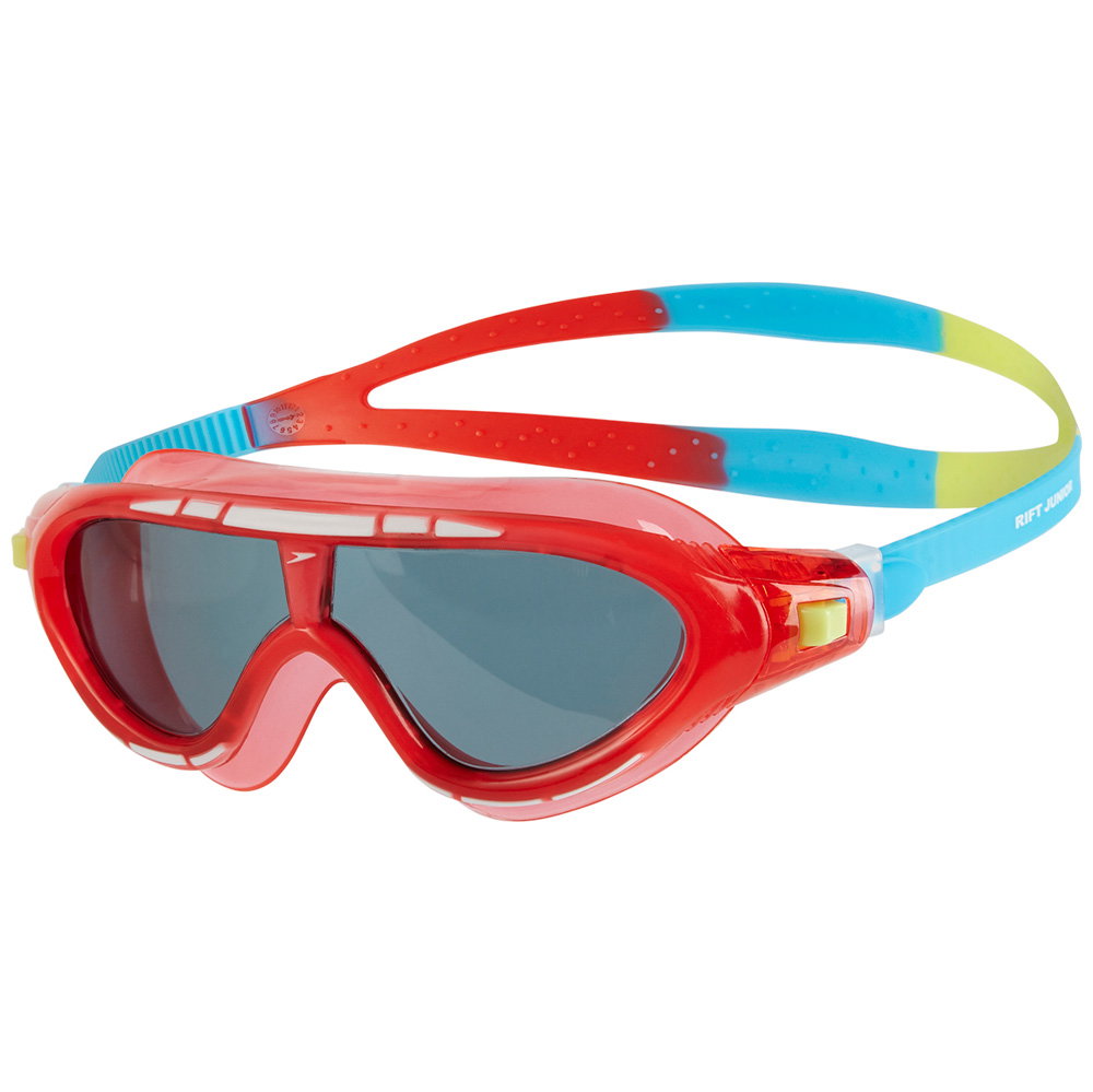Speedo - Biofuse Rift Junior Schwimmbrille Kinder lava red japan blue smoke