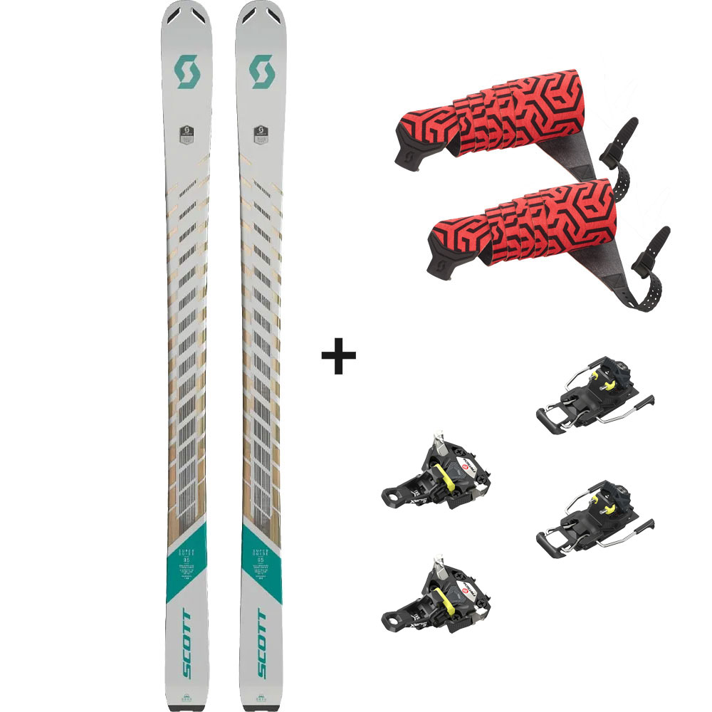 Scott - Superguide W 95 24/25 Tourenski Komplettset Damen & Fritschi Bindung & Fell
