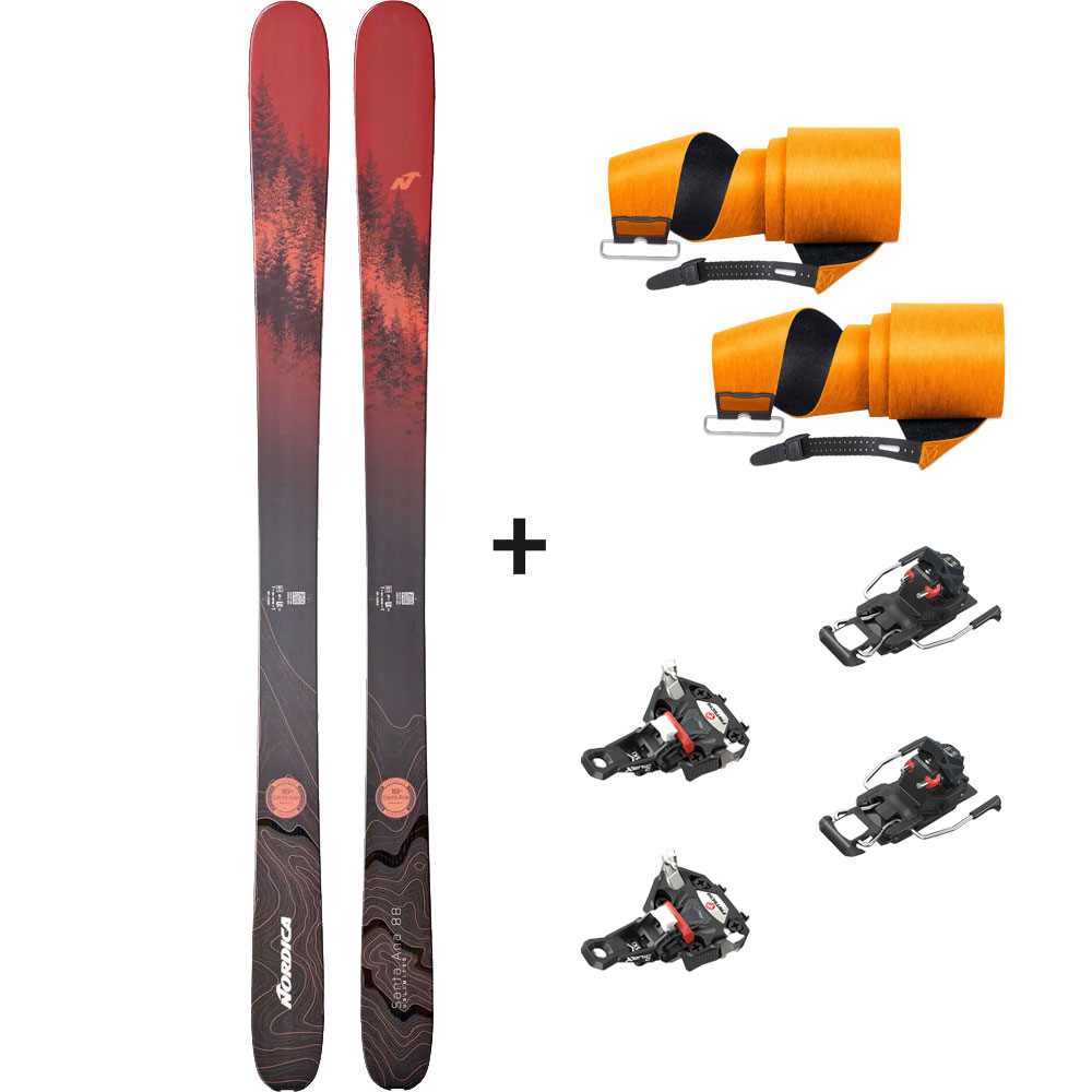 Nordica - Santa Ana 88 Unlimited 23/24 Tourenski Komplettset Damen & Fritschi Bindung & Fell
