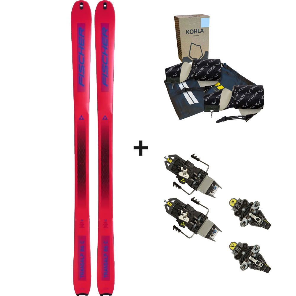Fischer - Transalp 86 Carbon 22/23 Tourenski Komplettset & Fischer Bindung & Fell
