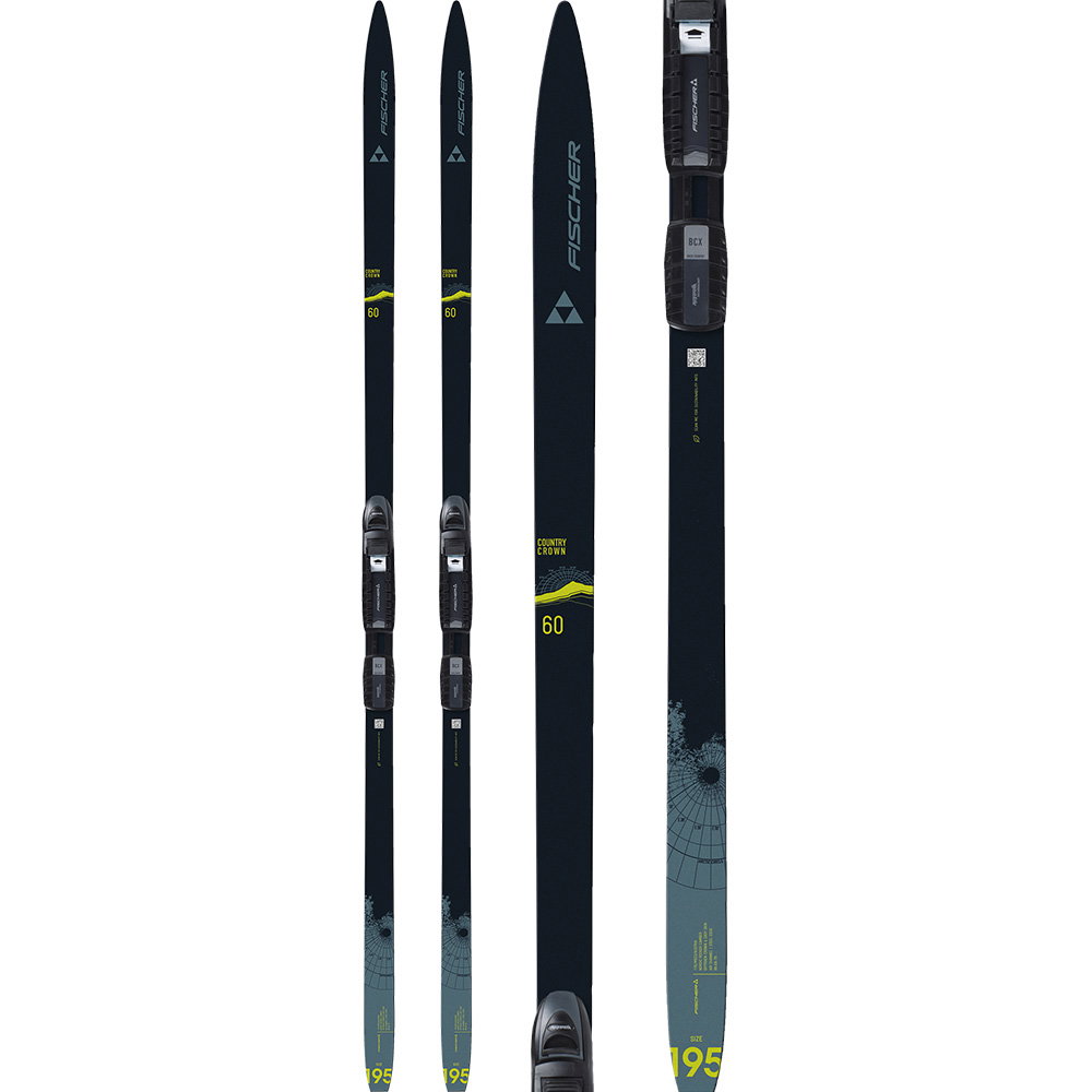 Fischer - Country Crown 60 24/25 Langlaufski Classic inkl. Bindung