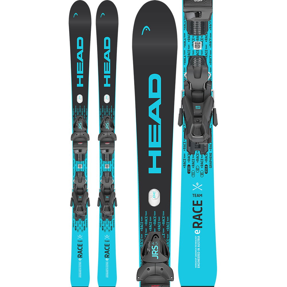 Head - Worldcup e.Race Team JRS 25/26 Kinderski inkl. JRS 4.5 GripWalk® CA Bindung (110-130cm)