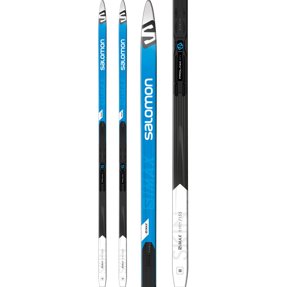 Salomon - S/MAX eSKIN Junior + PSP 21/22 Langlaufski Kinder inkl. Bindung