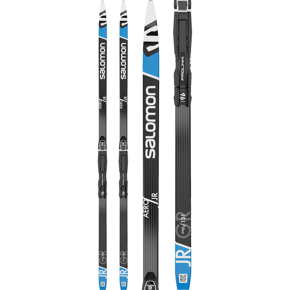 Salomon - Aero Grip Junior 23/24 Langlaufski Kinder Bdg. Prolink Access Junior vormontiert inkl. Bindung