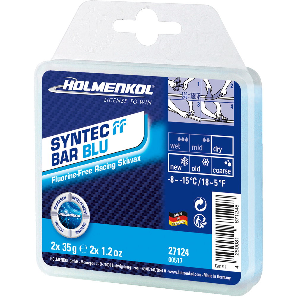 Holmenkol - Syntec FF Bar Blu Rennwachs 2x35g