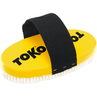 TOKO Base Brush oval Nylon with strap gelb