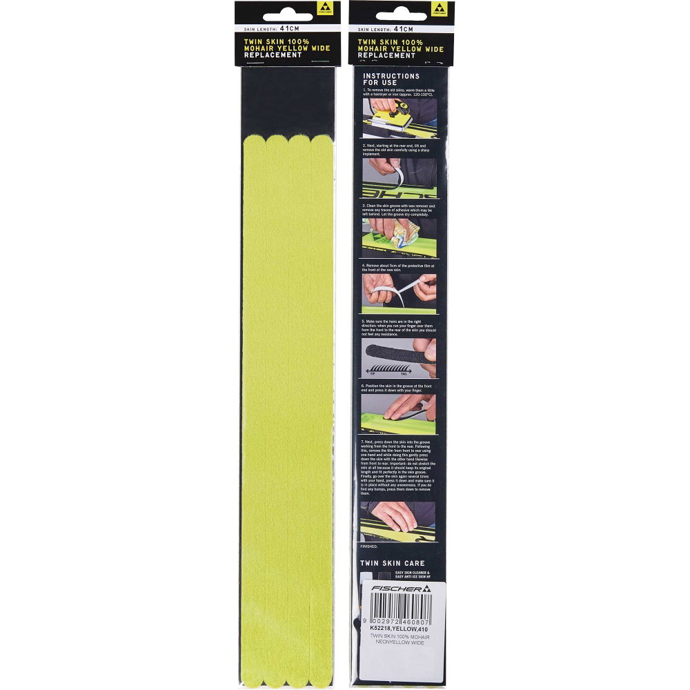 Fischer - Twin Skin Yellow 100% Mohair Wide Ersatzfelle