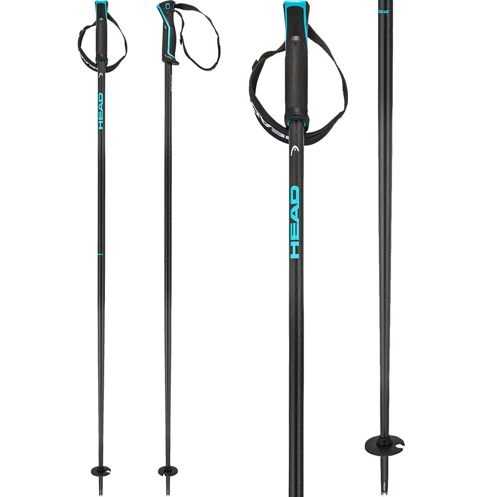 Head - Frontside Alpin Skistöcke black speed blue